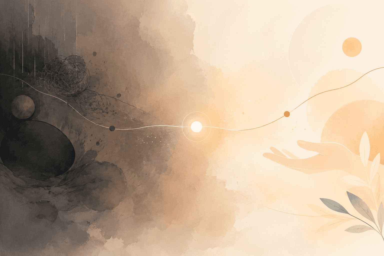 Illustration of a path from caregiving strain toward recognition, support, and recovery