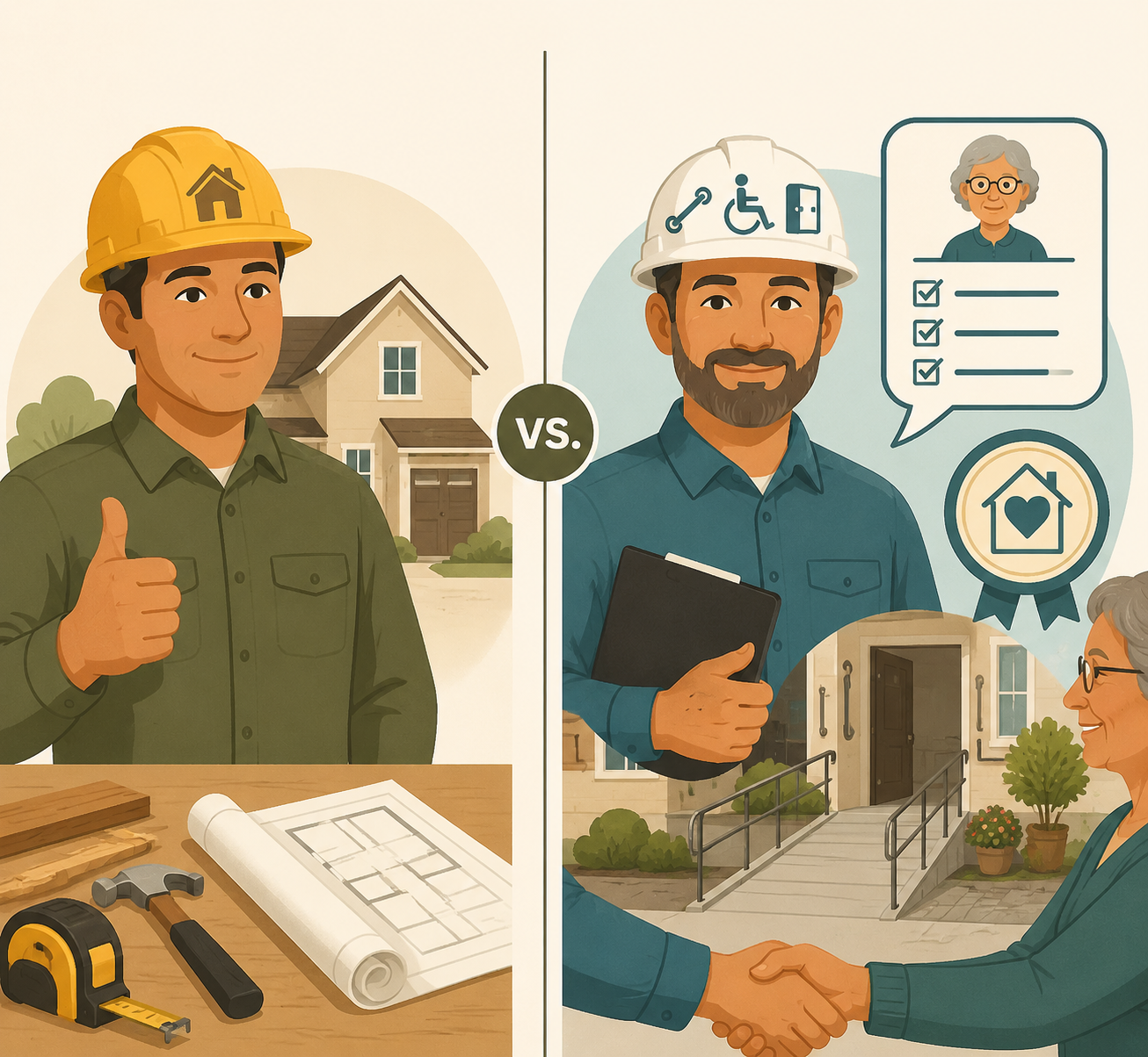 Comparison of a general renovator and an aging-in-place specialist approach to home modifications