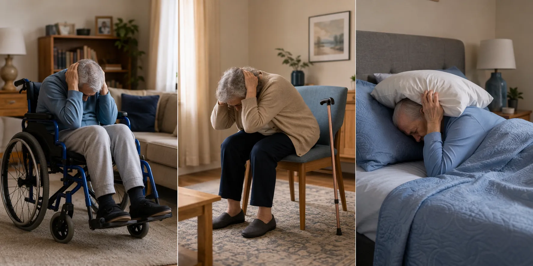 Three adapted earthquake safety protocols for wheelchair users, cane users, and bedbound seniors
