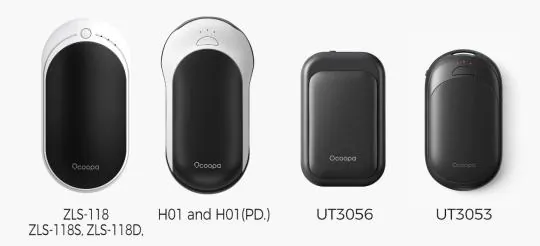 Official CPSC product photograph of a recalled OCOOPA rechargeable hand warmer