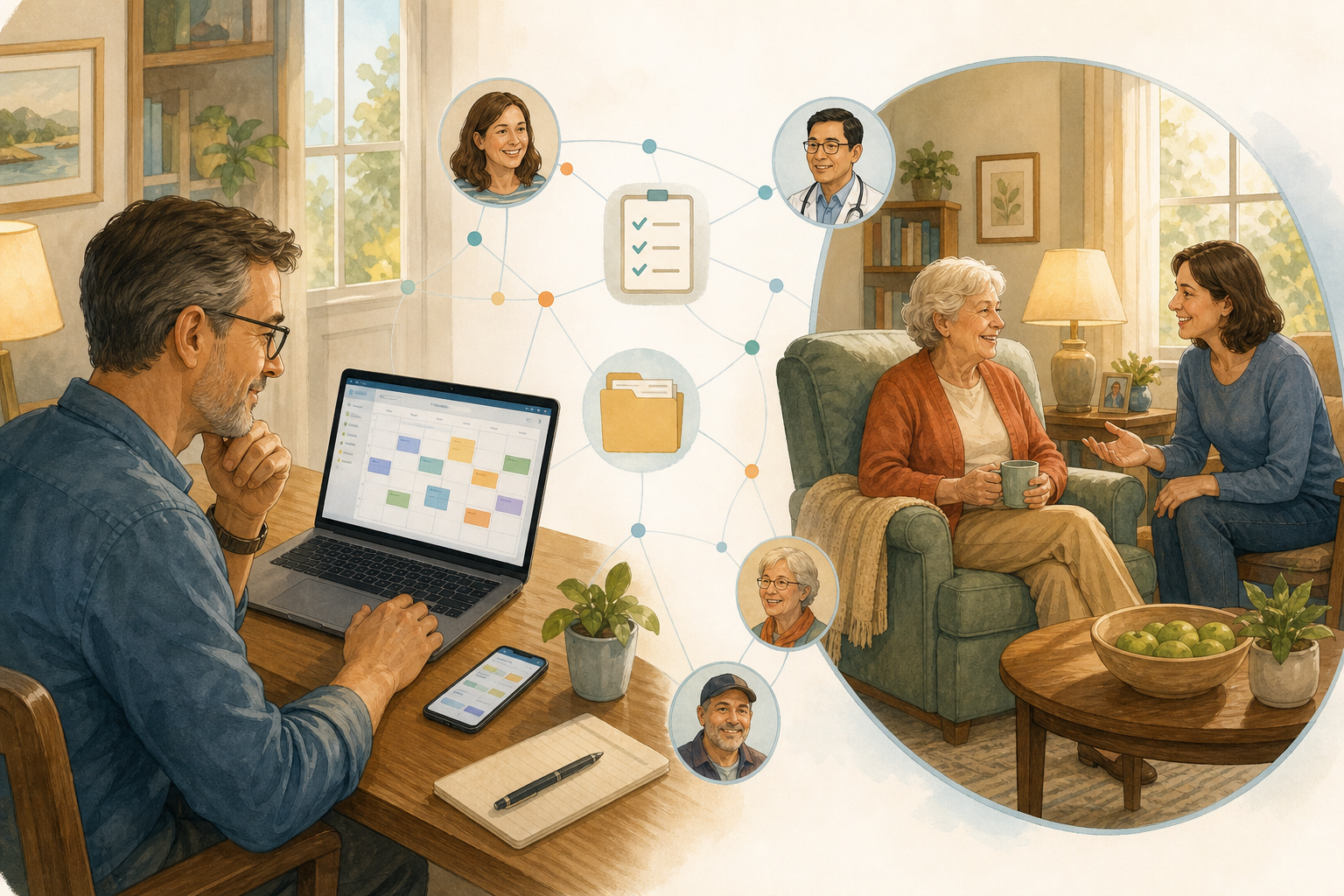 The CARE Framework: A Complete Long-Distance Caregiving Coordination Guide