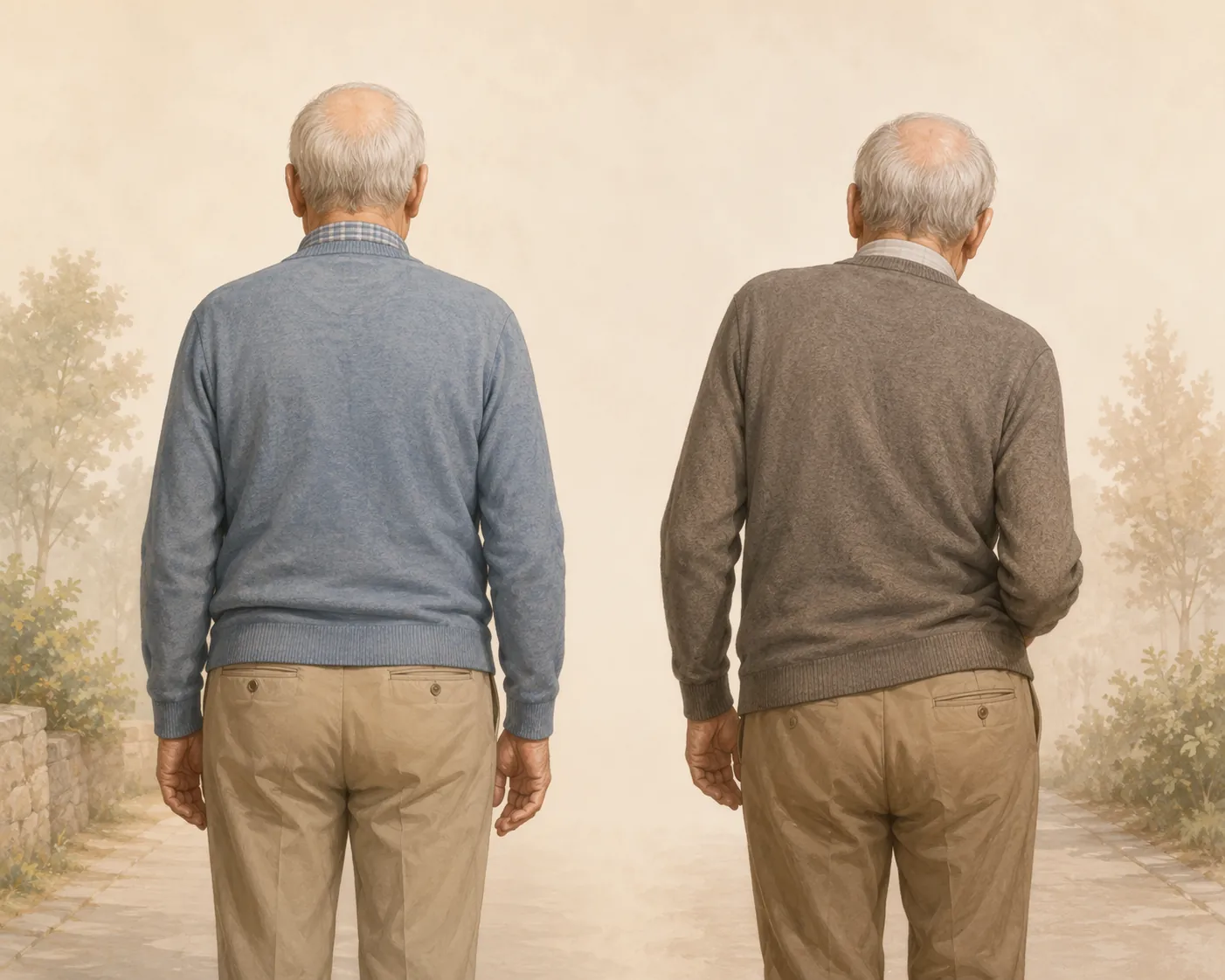 Comparison of symmetrical posture and asymmetrical one-sided posture changes in older adults