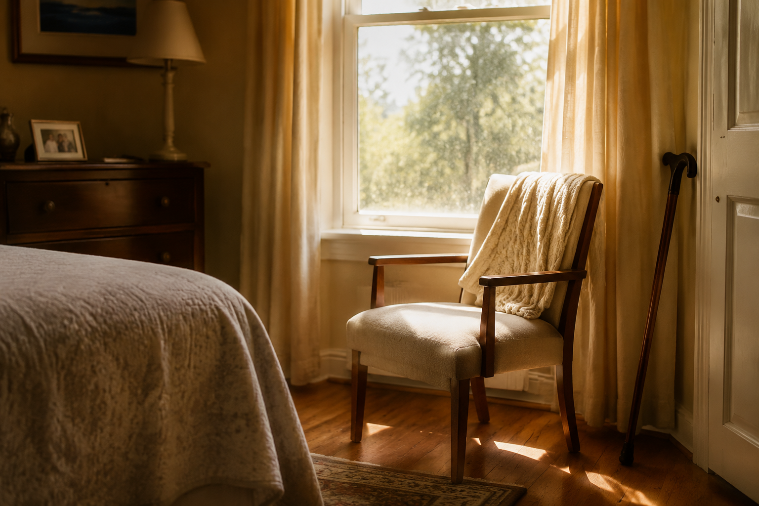 Cool seniors without AC and prevent falls during heat waves