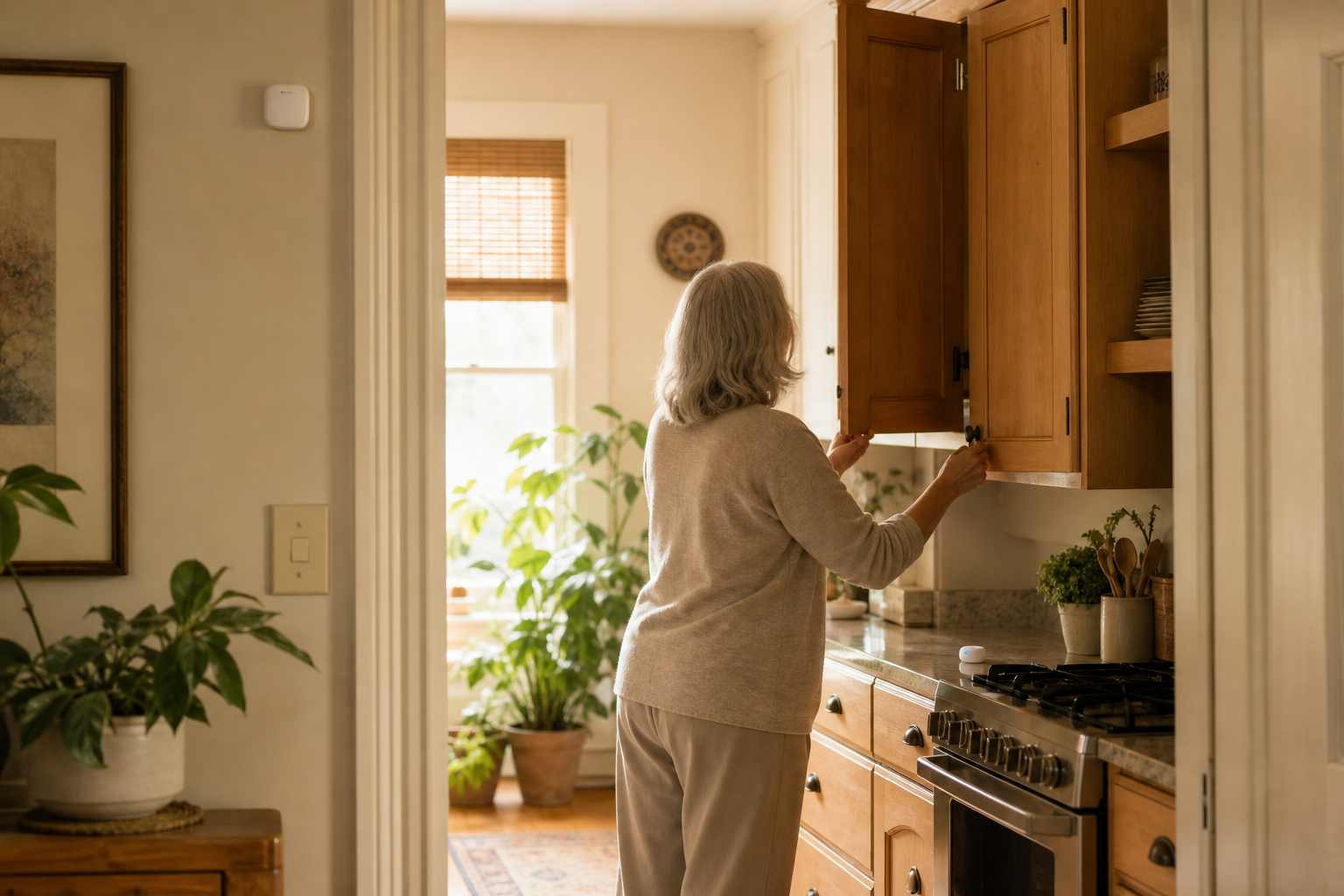 Passive Home Sensors for Senior Monitoring: How Motion, Door, and Stove Sensors Work
