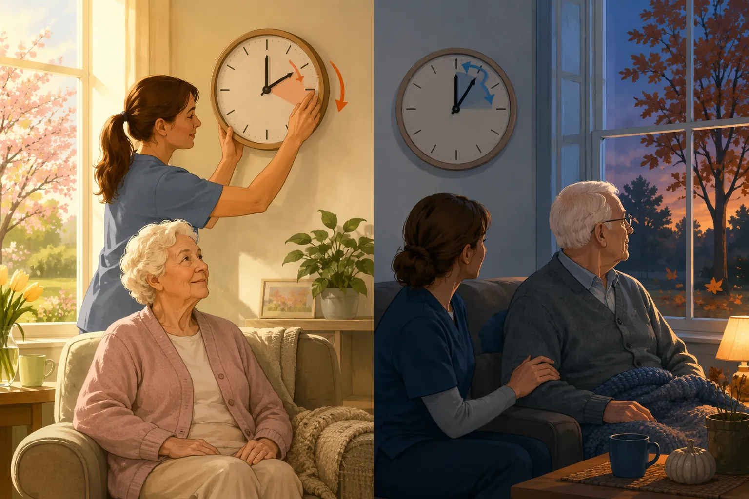A Seasonal Timeline for Daylight Saving Time and Senior Sleep