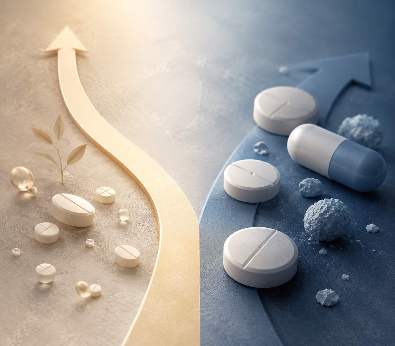 Abstract comparison of lower-dose and standard-dose medication approaches for older adults