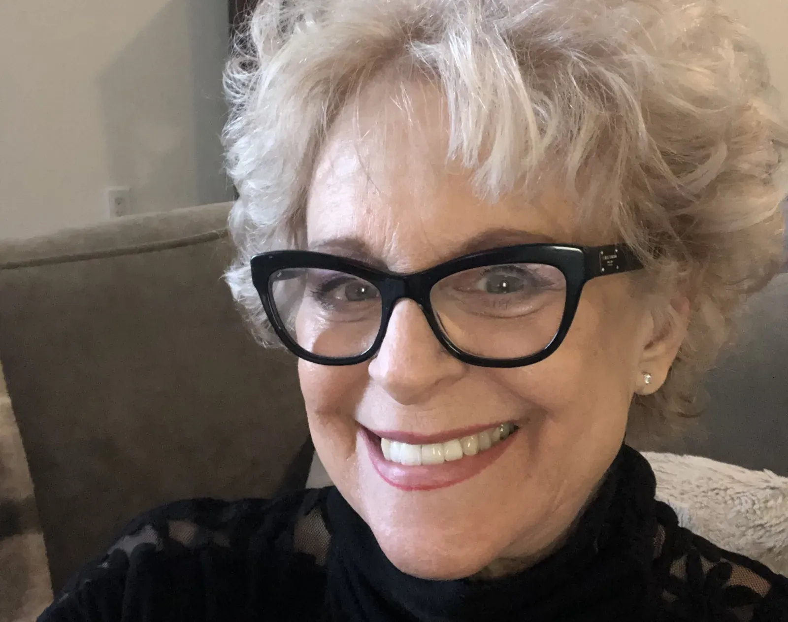 Portrait of Bubbie SJ, a 73-year-old woman who went viral on TikTok