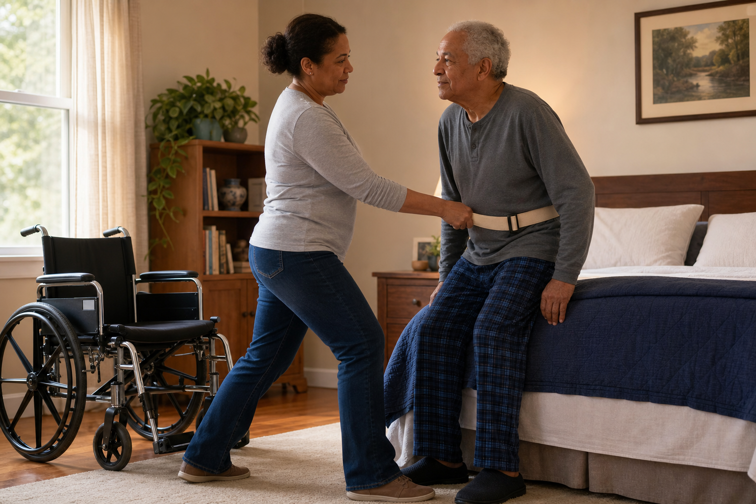 Transfer Aids and Techniques for Senior Caregivers: Matching Equipment to Mobility Level