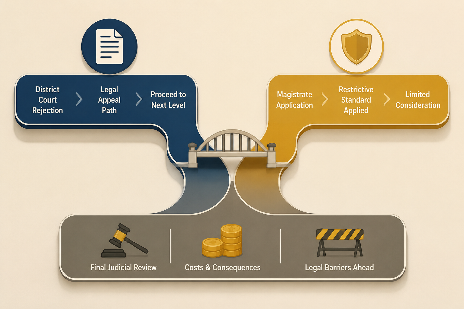 Diagram showing a trust contest and financial elder abuse claim converging into combined remedies