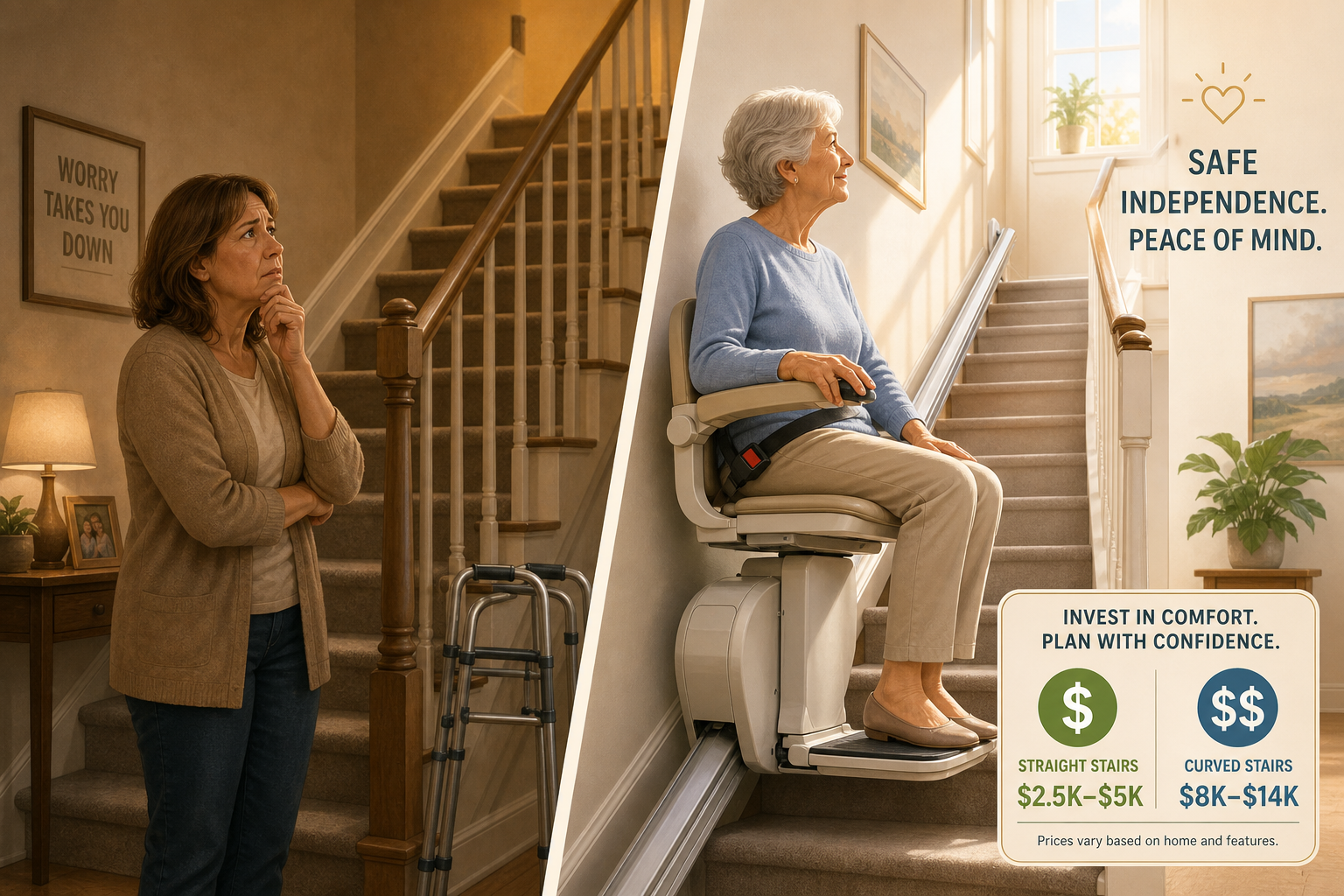 Stair Lift vs. Home Elevator vs. Moving: Which Is Right for Aging in Place?