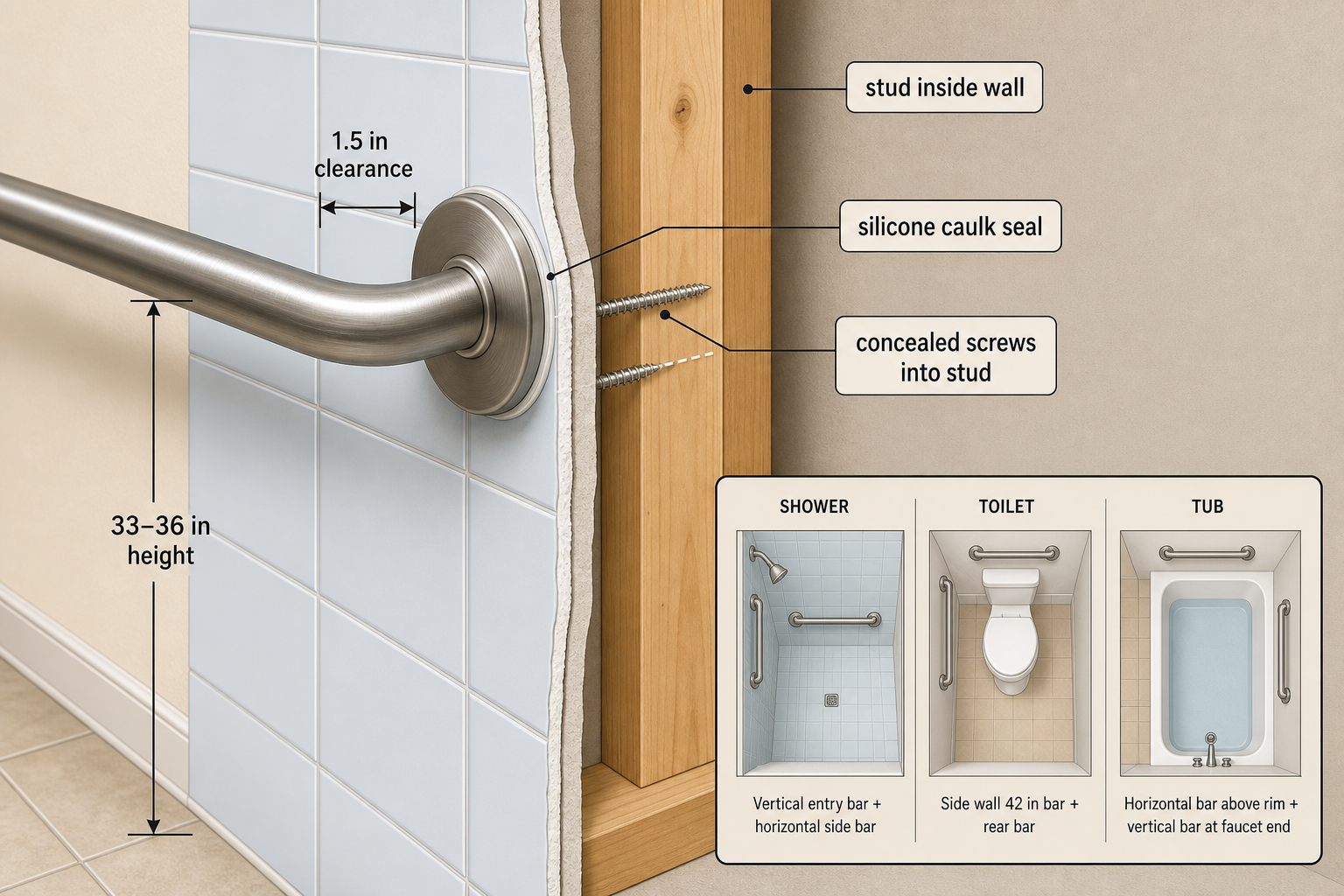 How to Install Grab Bars in the Bathroom: A Step-by-Step DIY Guide for Family Caregivers