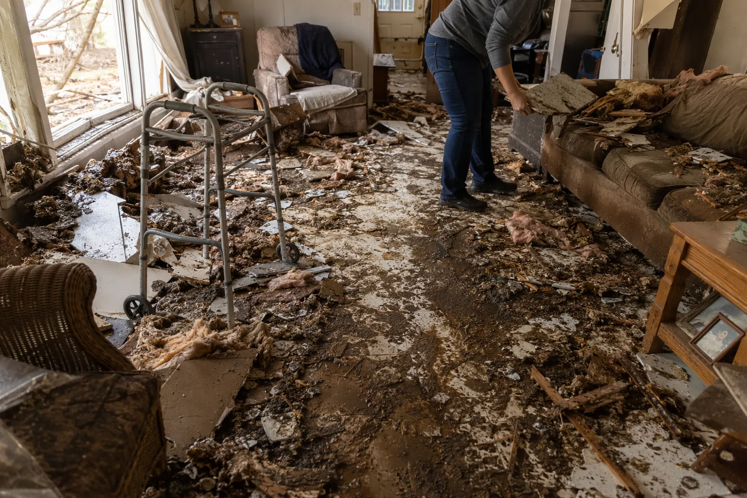 Helping Elderly Parents Avoid Falls After a Tornado