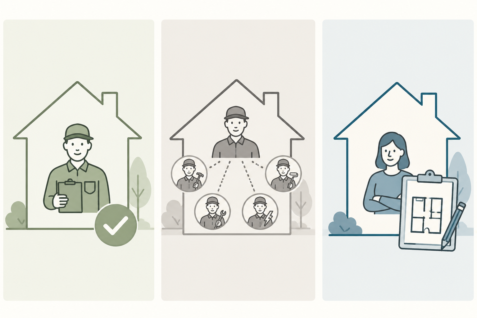 Three service models for aging-in-place home modifications: full-service, co-management, and consultant-only design