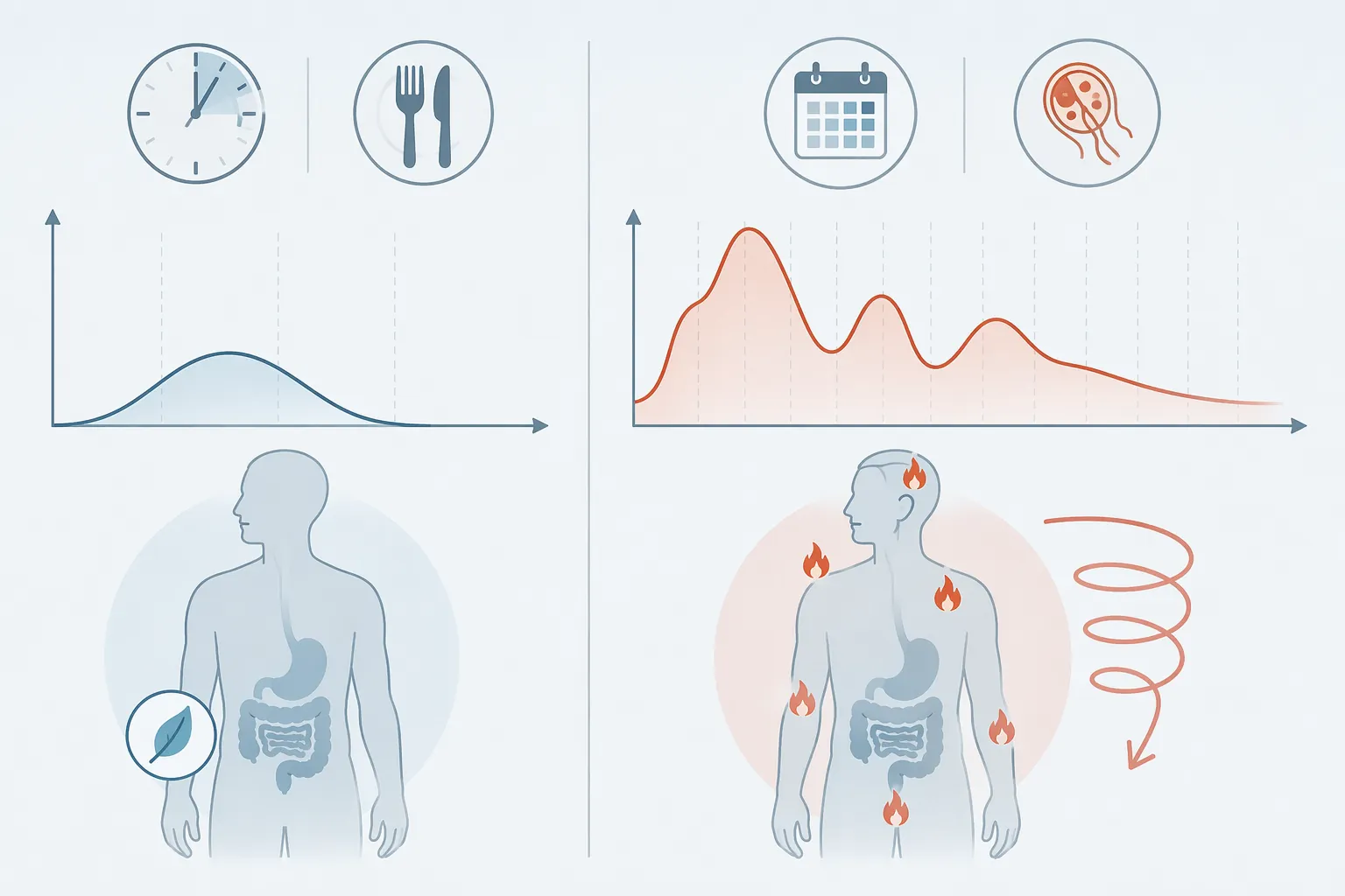 Comparison of routine food poisoning timing and Cyclospora waxing and waning timing