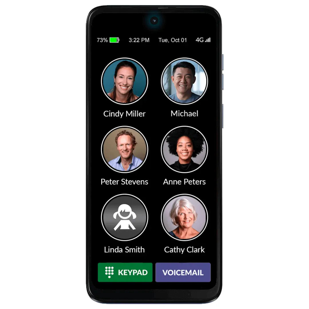 RAZ Memory Cell Phone with picture buttons and a simple raised keypad