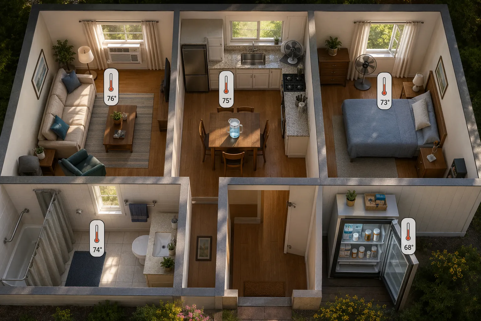 A Room-by-Room Heat Safety Checklist for Seniors at Home