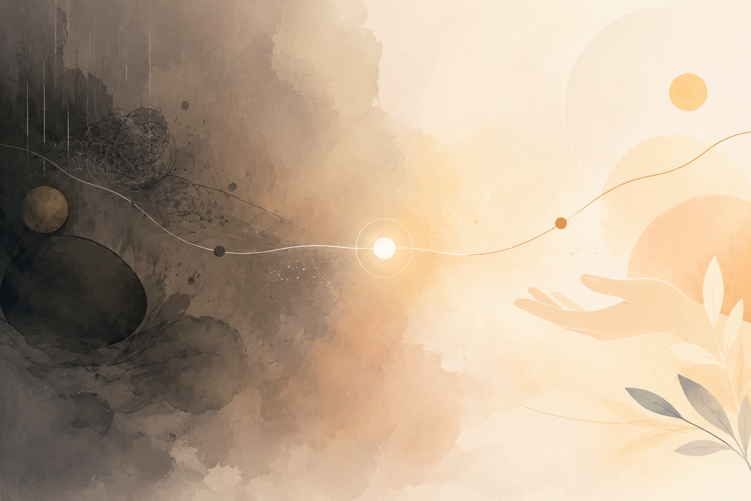 Illustration of a path from caregiving strain toward recognition, support, and recovery