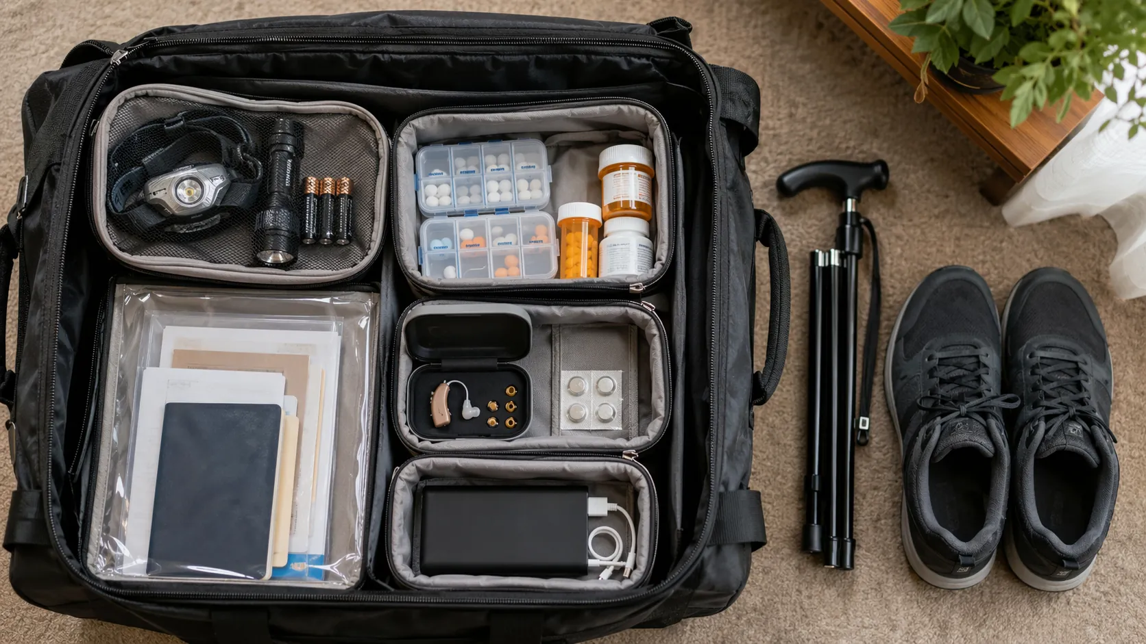 Hurricane Go-Bag Checklist for an Elderly Parent Living Alone